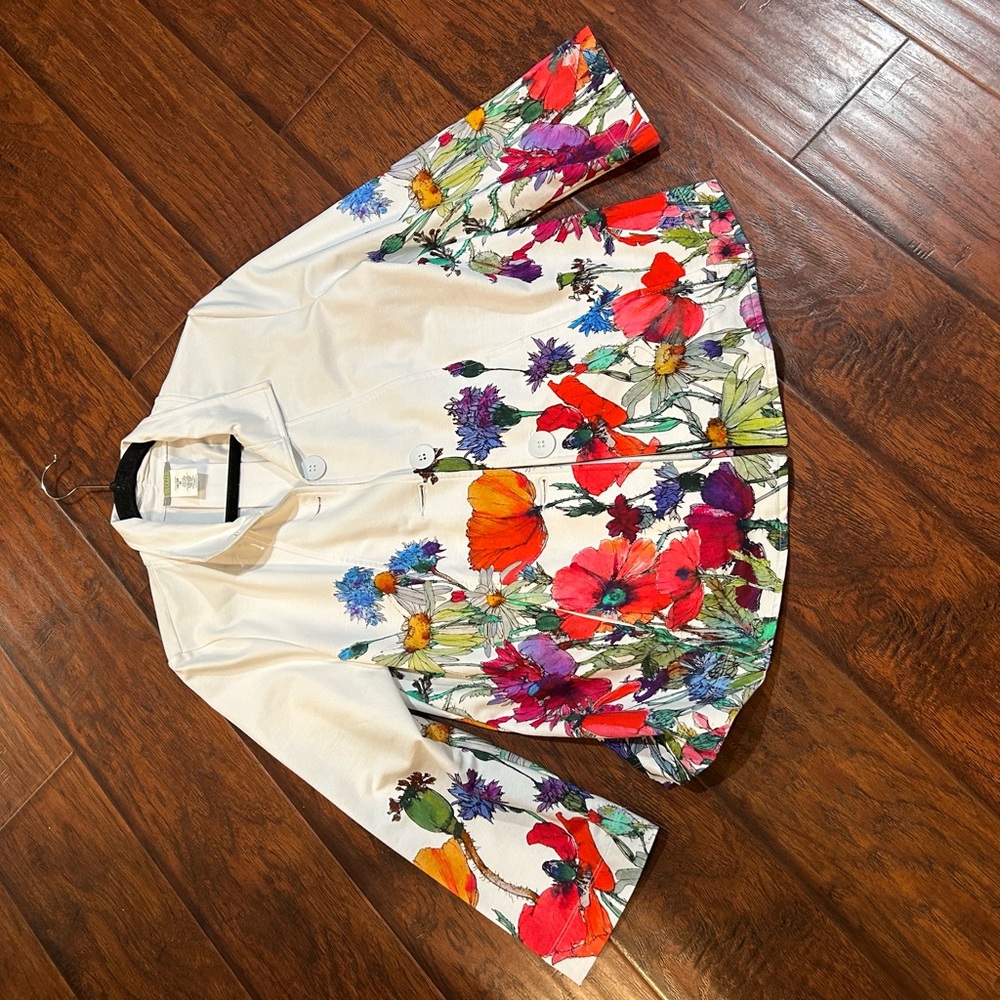 Floral Button-Up Jacket - image 1